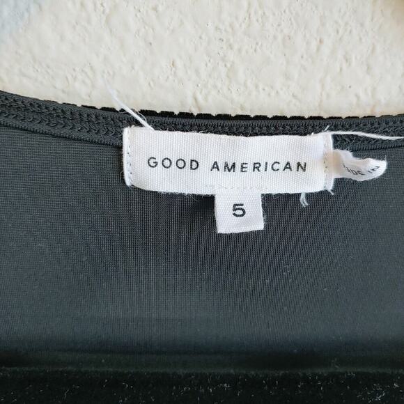 Good American Night Out Velvet V-Neck Midi Dress Plus Sz 5/2X - Picture 6 of 9